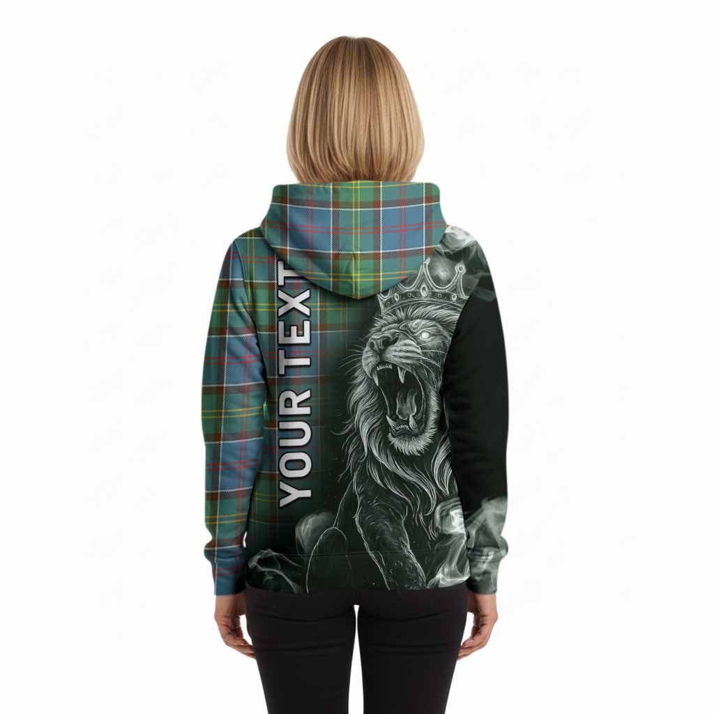 Colville Tartan Hoodie Roaring Lion Heritage