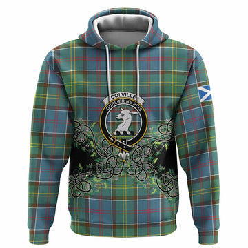 Colville Tartan Hoodie Thistle Scottish Spirit