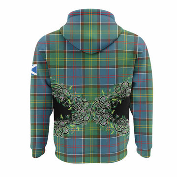 Colville Tartan Hoodie Thistle Scottish Spirit