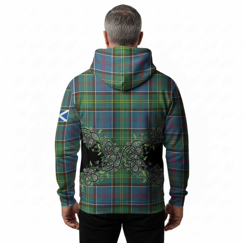 Colville Tartan Hoodie Thistle Scottish Spirit
