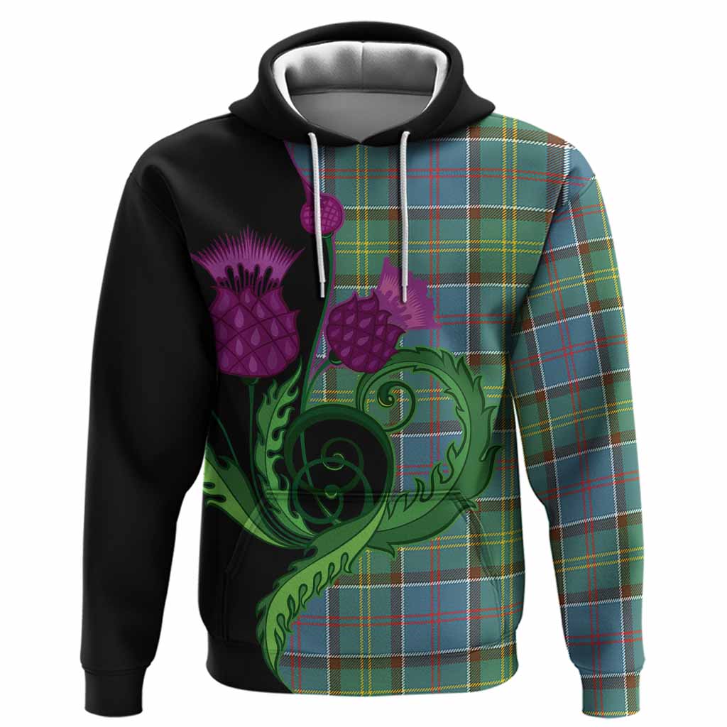 Colville Tartan Hoodie Traditional Scottish Thistle