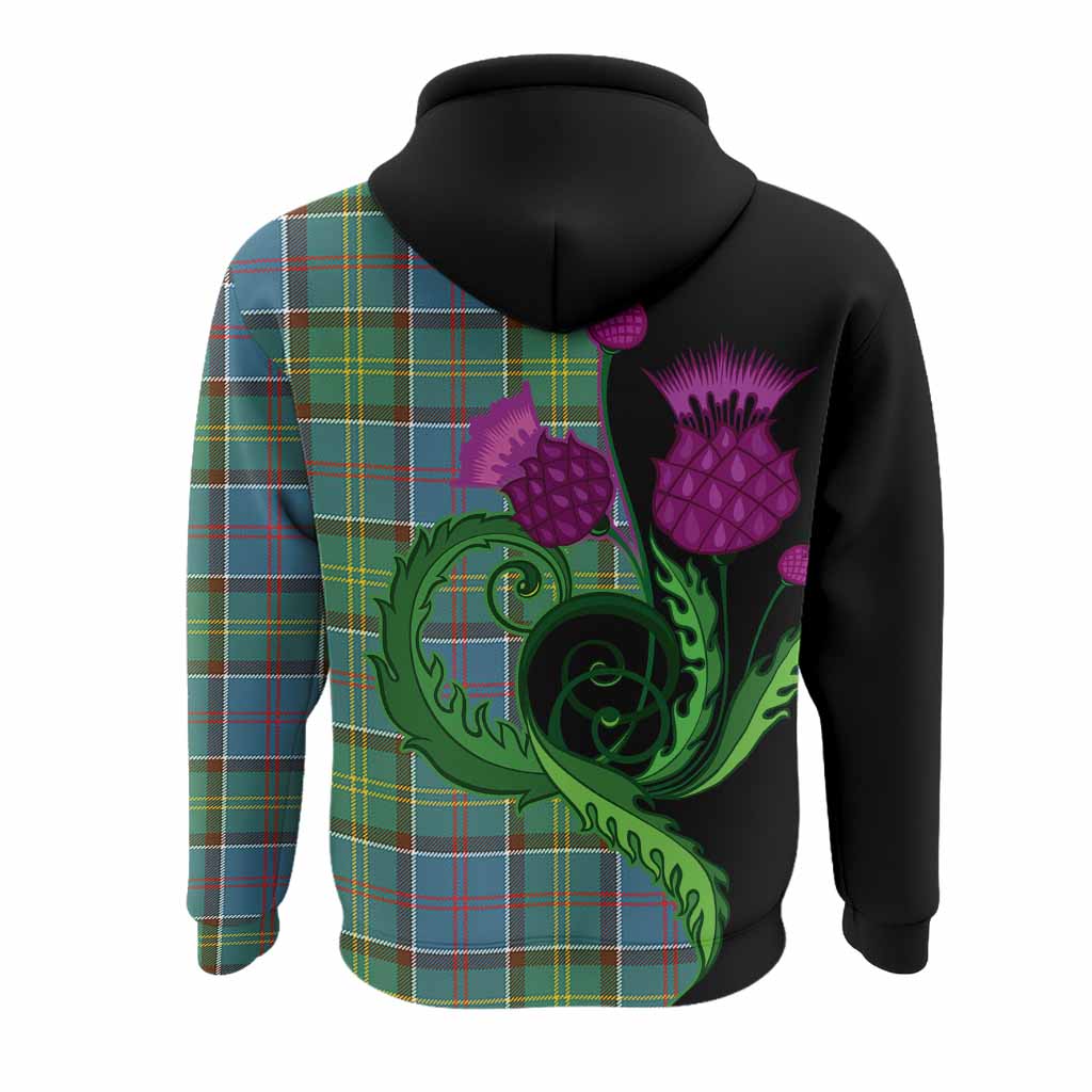 Colville Tartan Hoodie Traditional Scottish Thistle