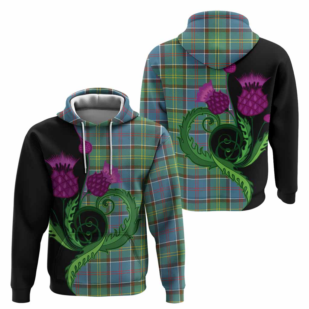 Colville Tartan Hoodie Traditional Scottish Thistle