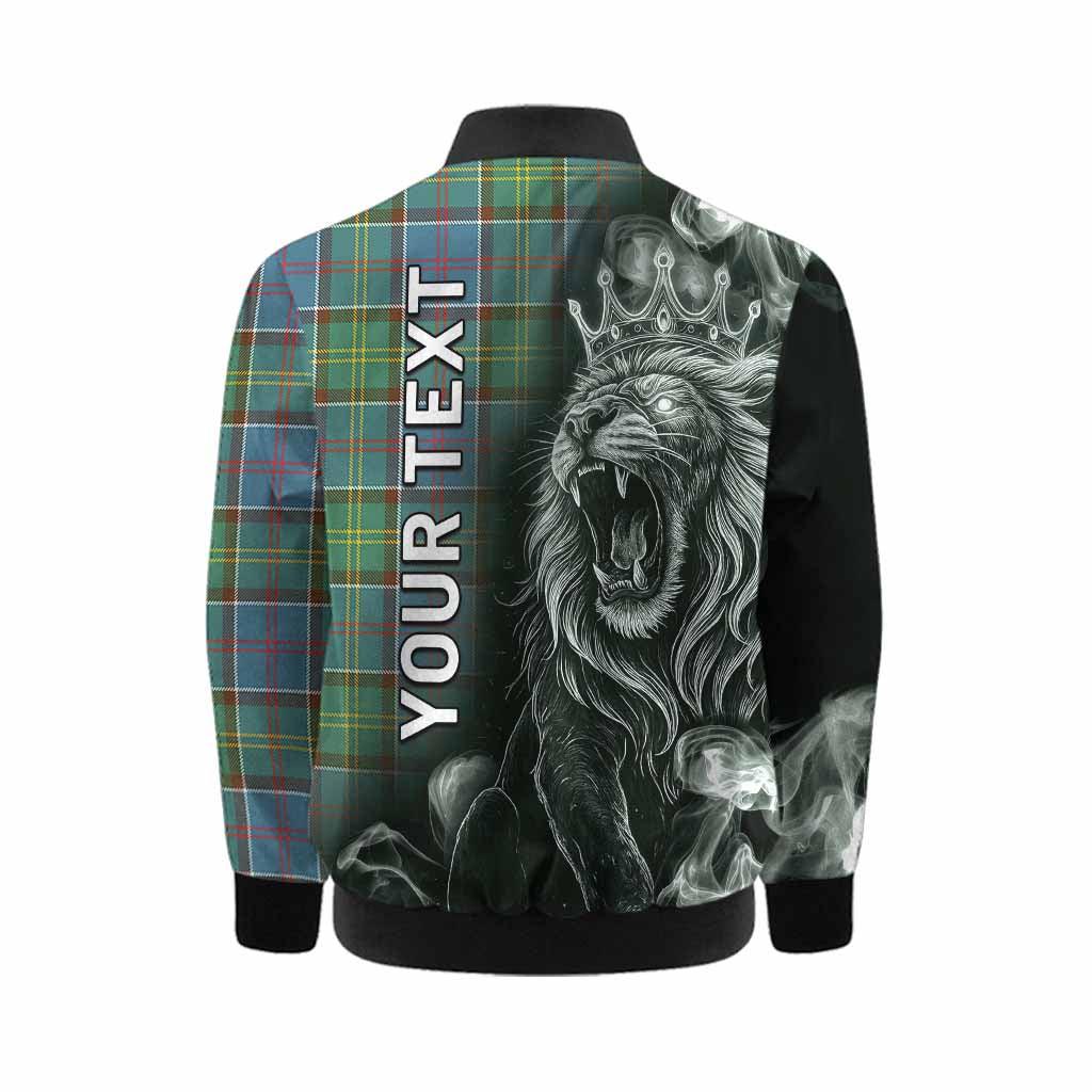 Colville Tartan Kid Bomber Jacket Roaring Lion Heritage