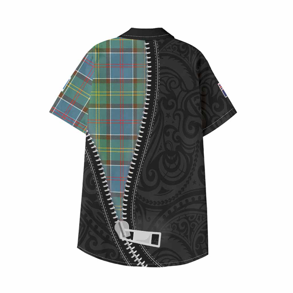Colville Tartan Kid Hawaiian Shirt New Zealand Pattern Unique Zipper Stylized