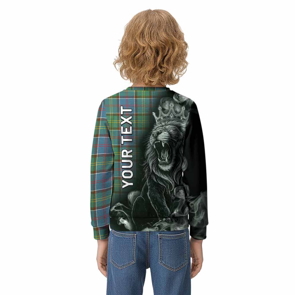Colville Tartan Kid Knitted Sweatshirt Roaring Lion Heritage