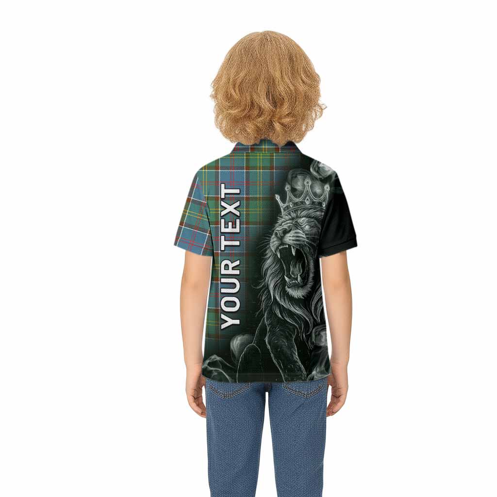 Colville Tartan Kid Polo Shirt Roaring Lion Heritage