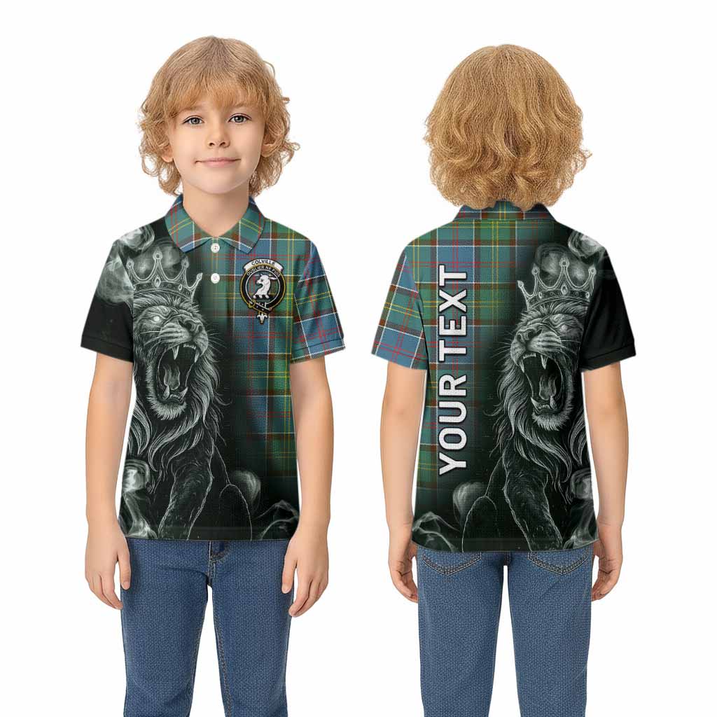 Colville Tartan Kid Polo Shirt Roaring Lion Heritage