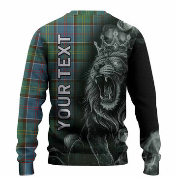 Colville Tartan Knitted Sweater Roaring Lion Heritage