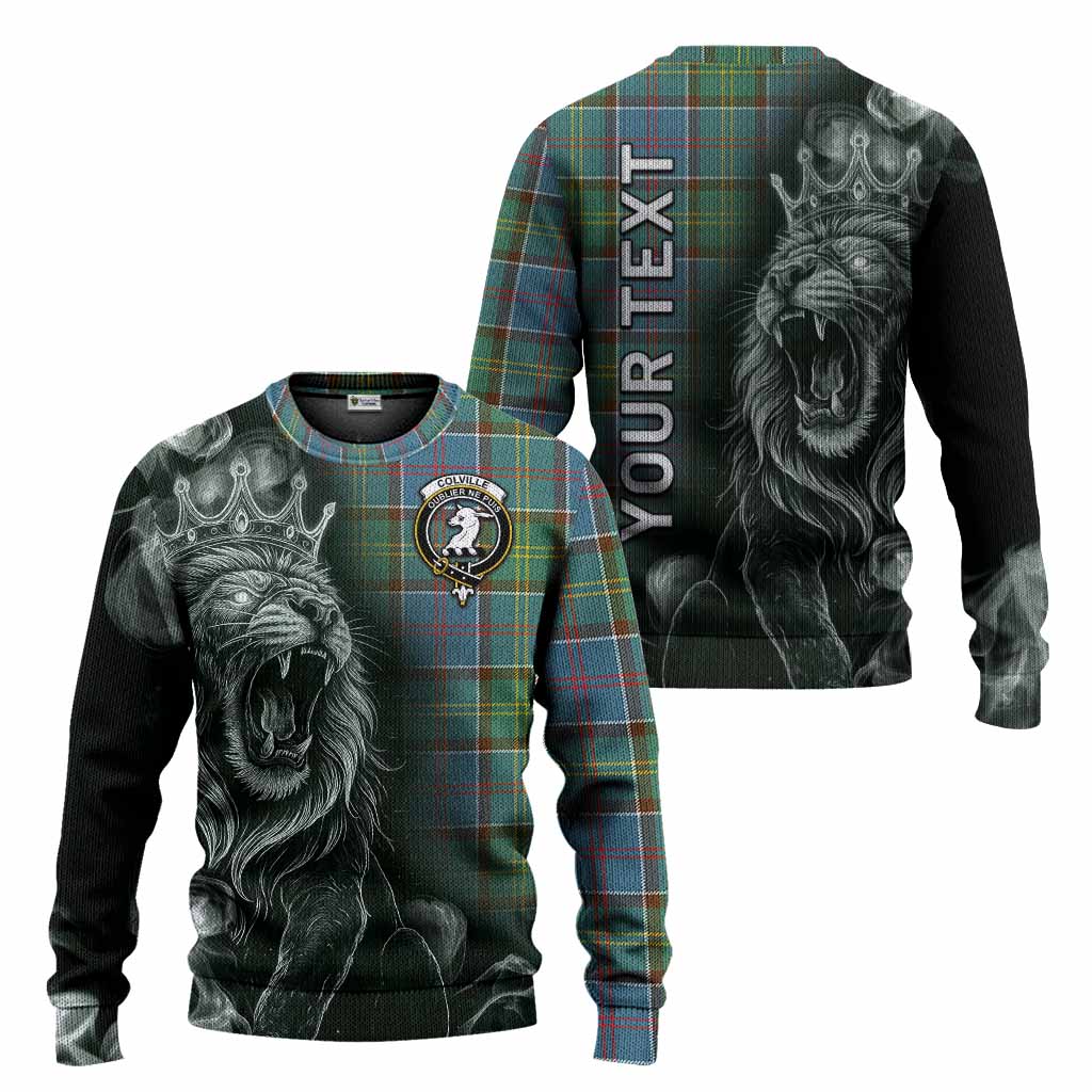 Colville Tartan Knitted Sweater Roaring Lion Heritage