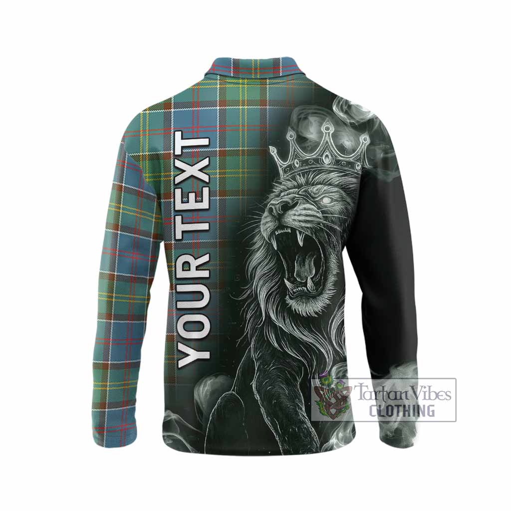 Colville Tartan Long Sleeve Polo Shirt Roaring Lion Heritage