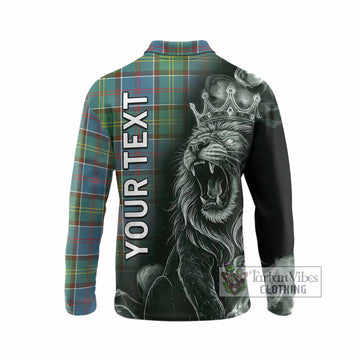 Colville Tartan Long Sleeve Polo Shirt Roaring Lion Heritage