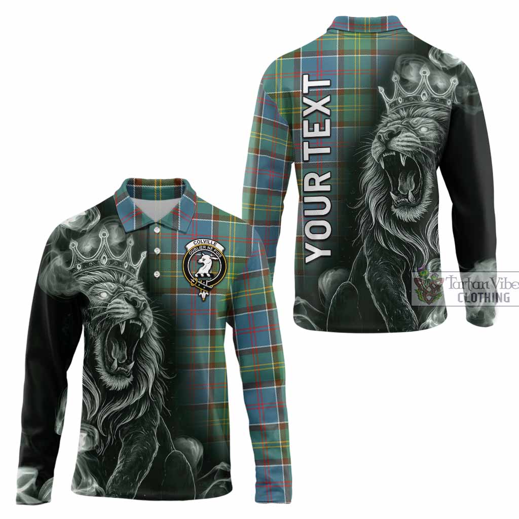 Colville Tartan Long Sleeve Polo Shirt Roaring Lion Heritage