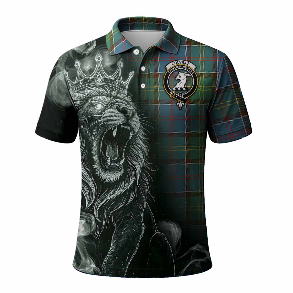 Colville Tartan Polo Shirt Roaring Lion Heritage