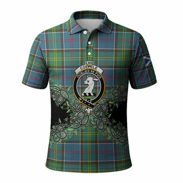 Colville Tartan Polo Shirt Thistle Scottish Spirit