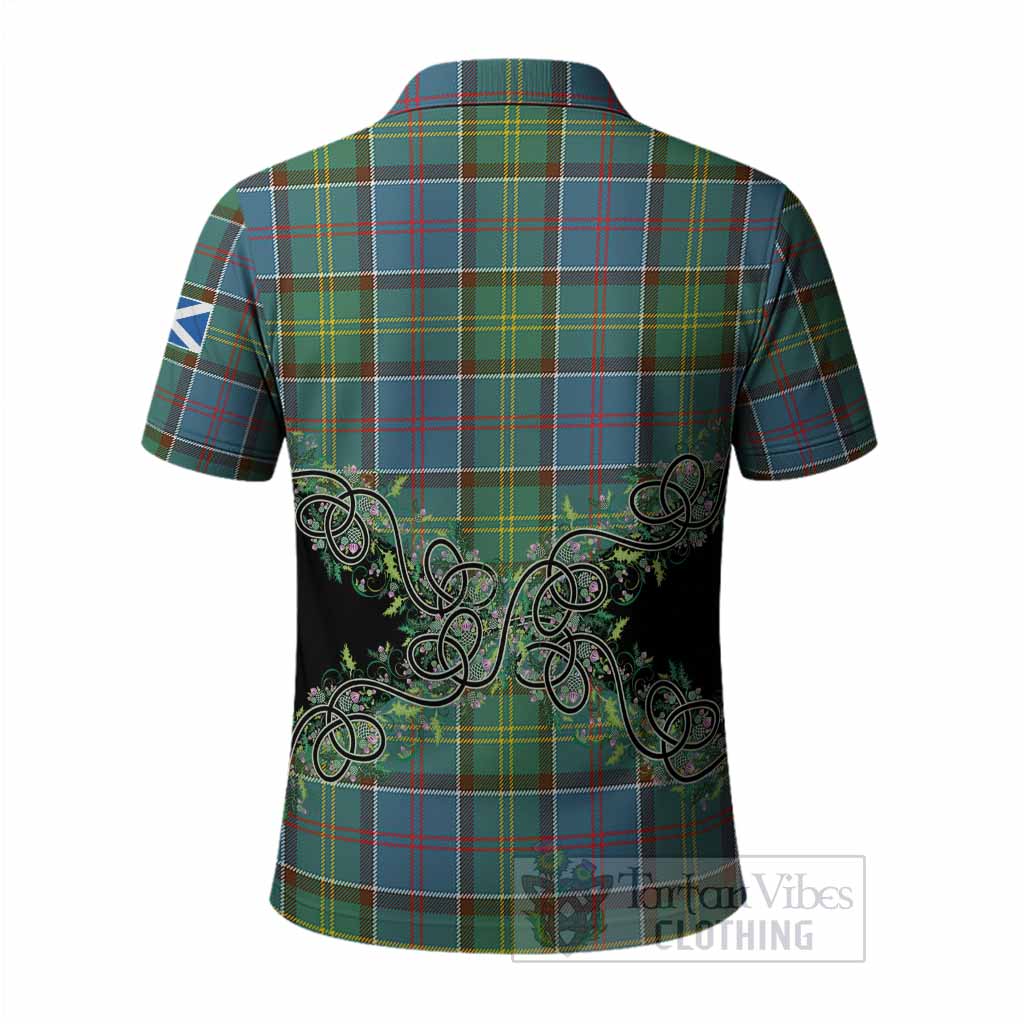 Colville Tartan Polo Shirt Thistle Scottish Spirit