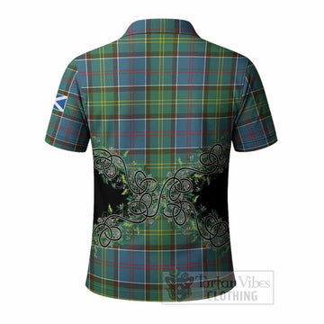 Colville Tartan Polo Shirt Thistle Scottish Spirit