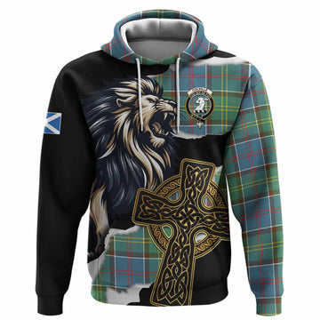 Colville Tartan Scottish Hoodie Lion Celtic Heritage