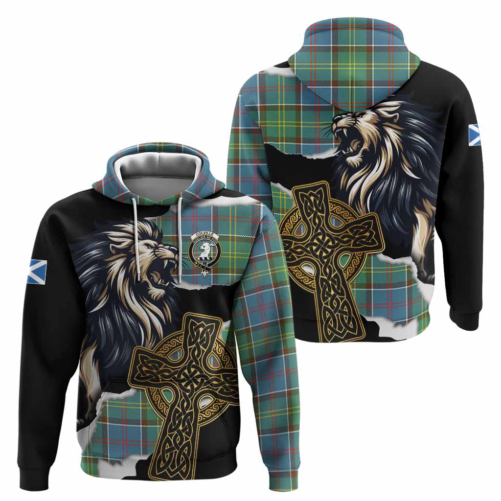 Colville Tartan Scottish Hoodie Lion Celtic Heritage