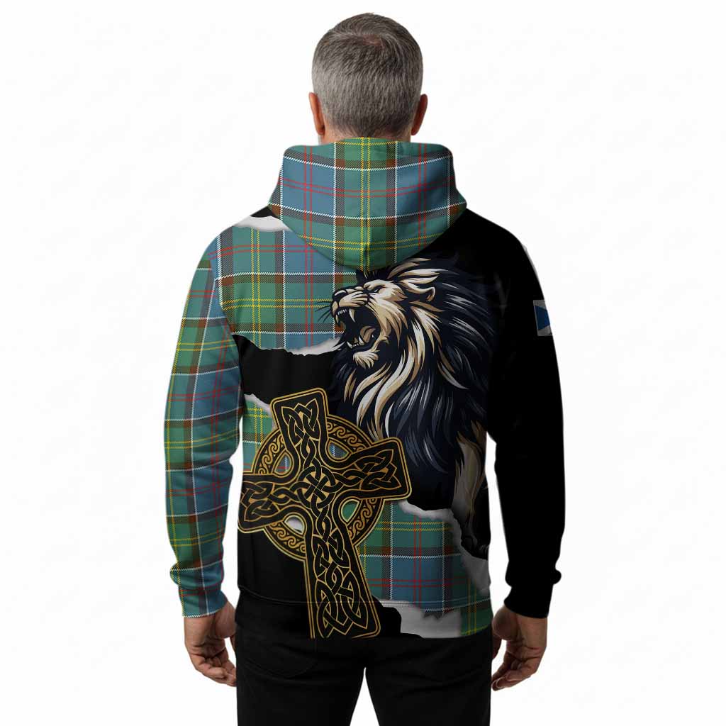 Colville Tartan Scottish Hoodie Lion Celtic Heritage