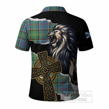 Colville Tartan Scottish Polo Shirt Lion Celtic Heritage
