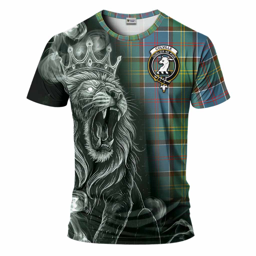 Colville Tartan T-Shirt Roaring Lion Heritage