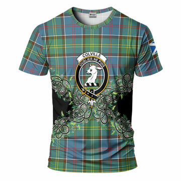 Colville Tartan T-Shirt Thistle Scottish Spirit