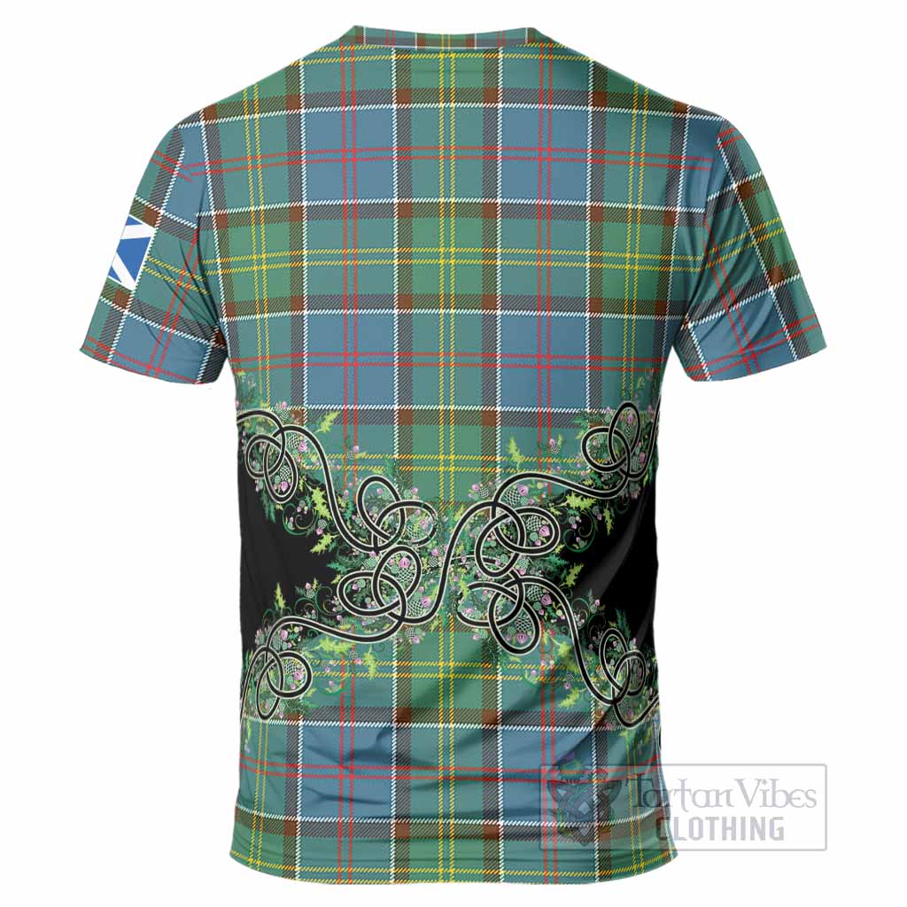 Colville Tartan T-Shirt Thistle Scottish Spirit