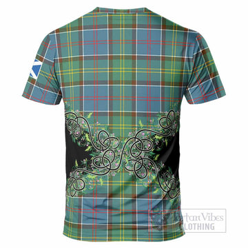 Colville Tartan T-Shirt Thistle Scottish Spirit