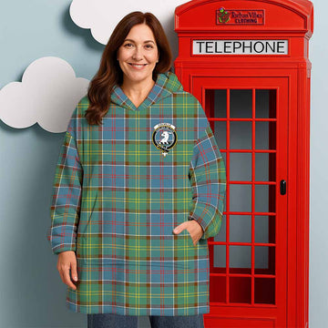 Colville Tartan Wearable Blanket with Family Crest - Tartan Vibes Clothing
