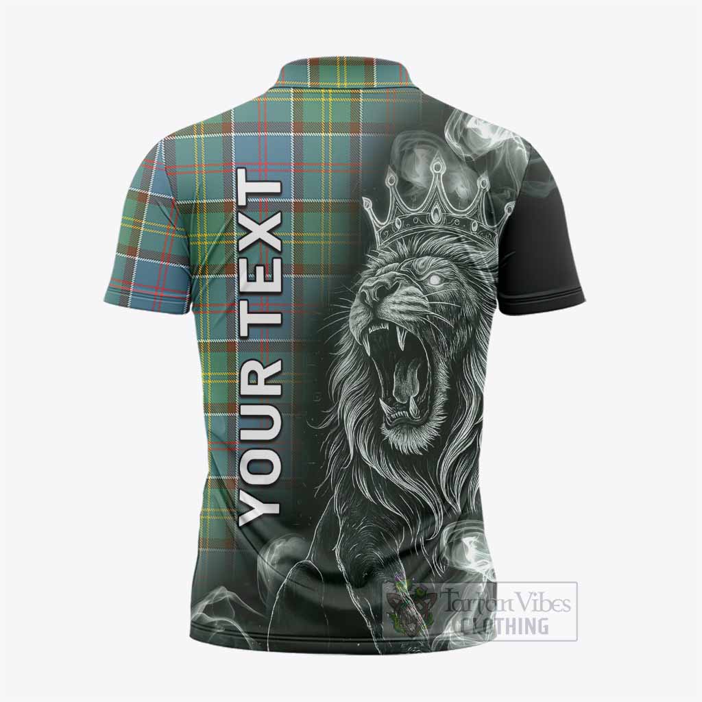 Colville Tartan Zipper Polo Shirt Roaring Lion Heritage