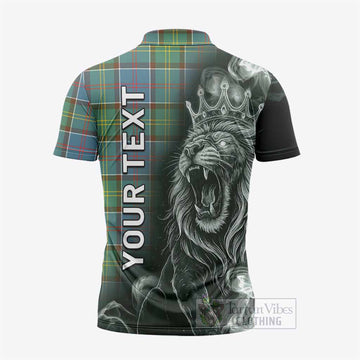 Colville Tartan Zipper Polo Shirt Roaring Lion Heritage
