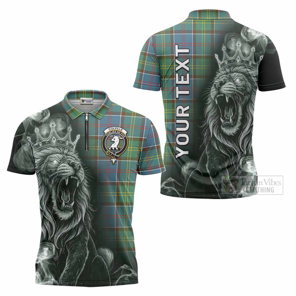 Colville Tartan Zipper Polo Shirt Roaring Lion Heritage