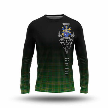 Tartan Vibes Clothing Comerford Irish Clan Long Sleeve T-Shirt with Coat of Arms Erin Go Bragh Celtic Inspired