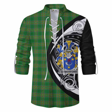 Tartan Vibes Clothing Comerford Irish Clan Ghillie Kilt Shirt Celtic Circle Style