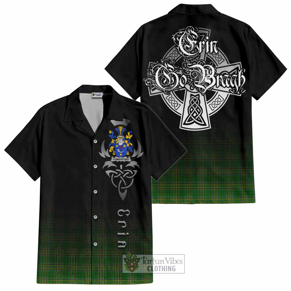 Comerford Irish Clan Hawaiian Shirt with Coat of Arms Erin Go Bragh Celtic Inspired - Tartan Vibes Clothing
