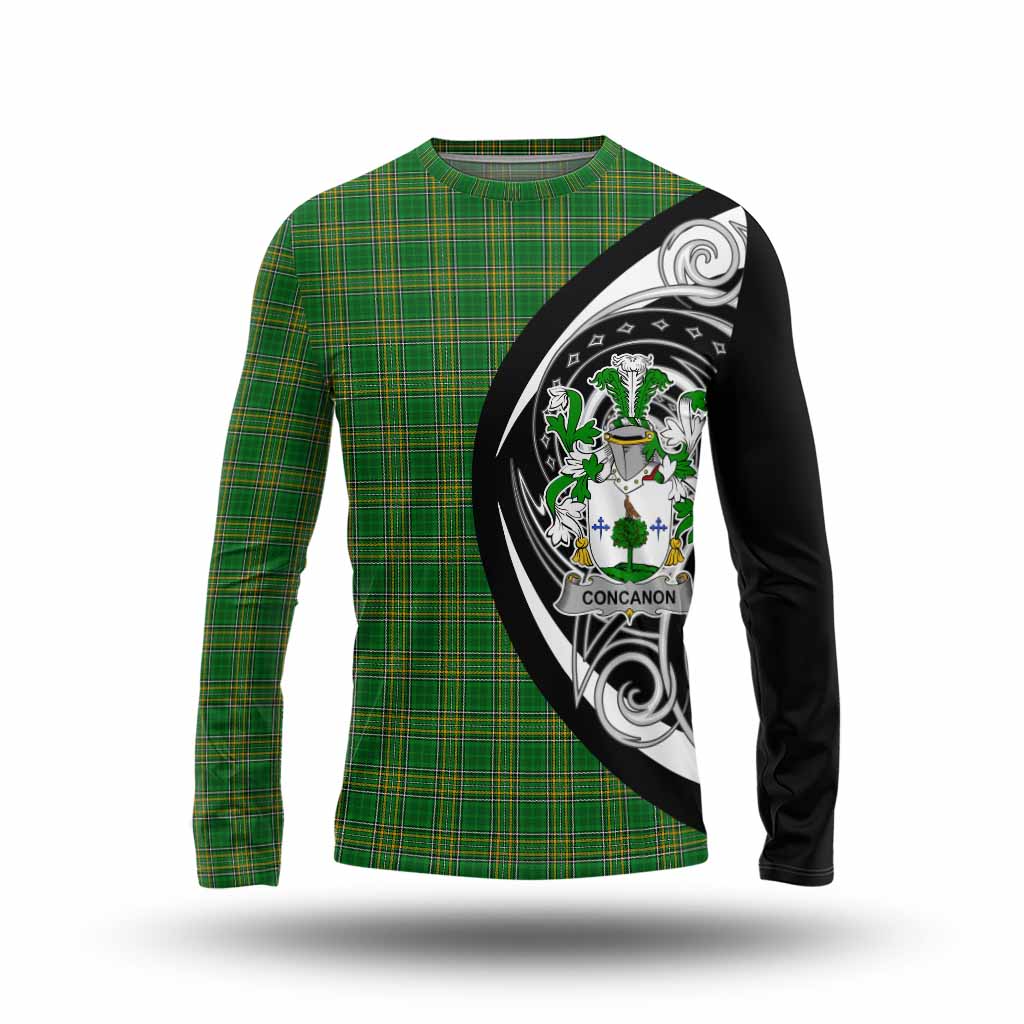 Tartan Vibes Clothing Concanon Irish Clan Long Sleeve T-Shirt Celtic Circle Style