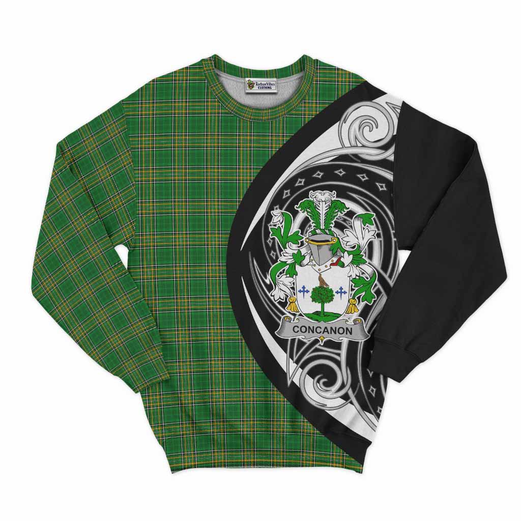 Tartan Vibes Clothing Concanon Irish Clan Sweatshirt Celtic Circle Style