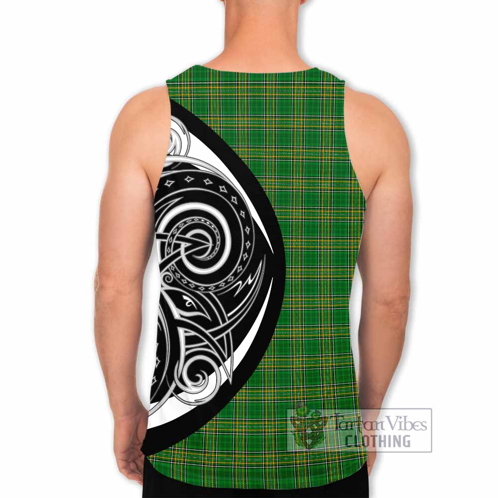 Tartan Vibes Clothing Concanon Irish Clan Men's Tank Top Celtic Circle Style