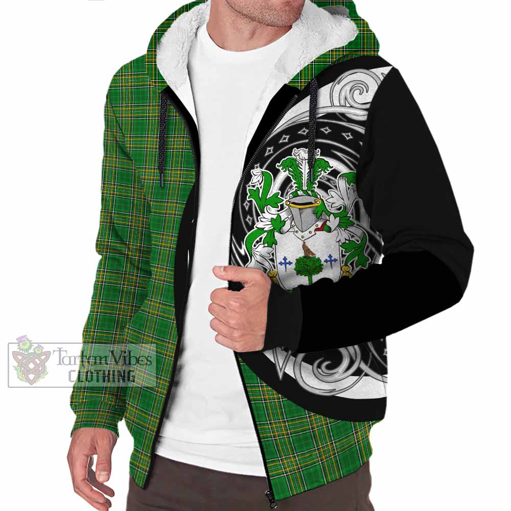 Tartan Vibes Clothing Concanon Irish Clan Sherpa Hoodie Celtic Circle Style