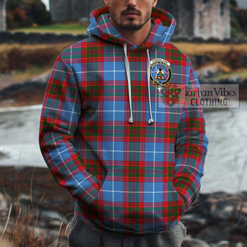 Congilton Tartan Cotton Hoodie with Family Crest Zip Hoodie - Tartan Vibes Clothing