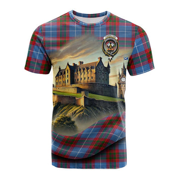 Congilton Tartan Family Crest Cotton T-shirt with Scottish Ancient Castle Style Kid's Shirt - Tartan Vibes Clothing