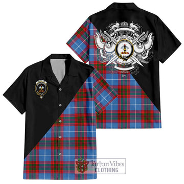 Congilton Tartan Hawaiian Shirt with Family Crest and Military Logo Style Kid - Tartan Vibes Clothing