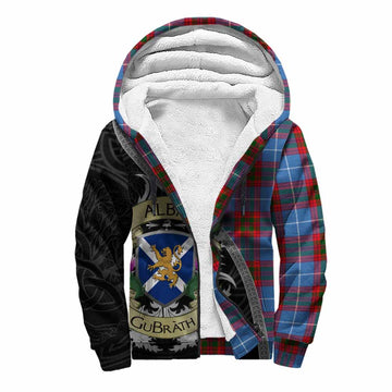 Congilton Tartan Family Crest Sherpa Hoodie Lion Rampant Royal Thistle Shield Celtic Inspired Unisex S - Tartan Vibes Clothing