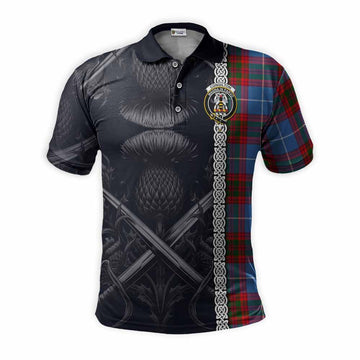Congilton Tartan Polo Shirt with Family Crest Cross Sword Thistle Celtic Vibes Kid - Tartan Vibes Clothing