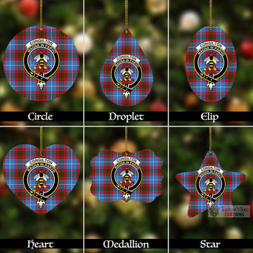 Congilton Tartan Christmas Aluminium Ornament with Family Crest Aluminium - Tartan Vibes Clothing