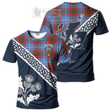 Congilton Tartan T-Shirt Featuring Thistle and Scotland Map Kid's Shirt - Tartanvibesclothing Store