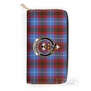 Tartan Vibes Clothing Congilton Tartan Women's Leather Wallet with Family Crest
