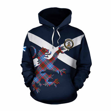 Congilton Tartan Lion Rampant Cotton Hoodie Proudly Display Your Heritage with Alba Gu Brath and Clan Name Pullover Hoodie XS - Tartan Vibes Clothing