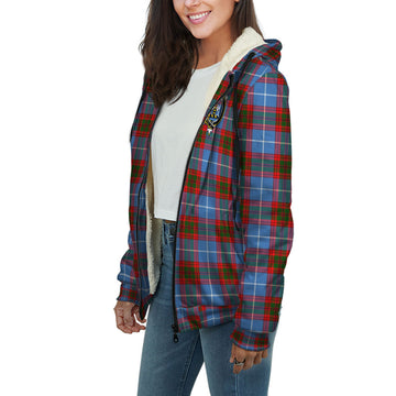Congilton Tartan Sherpa Hoodie with Family Crest Unisex - Tartan Vibes Clothing